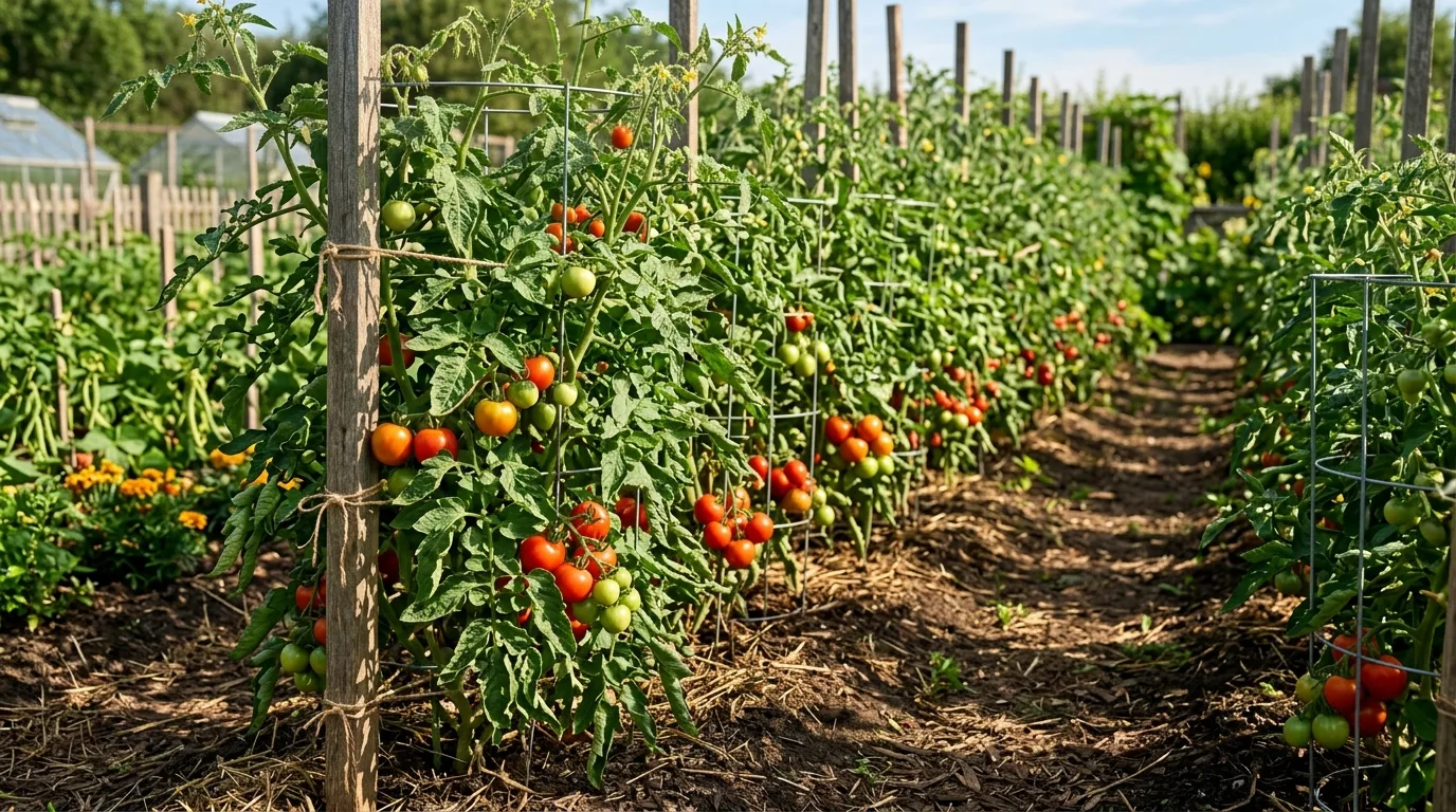 Stake Taller Varieties for Better Airflow